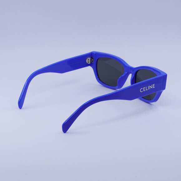 🕶️ New Celine L40197U 92A Sunglasses - Blue Frame, Smoke Lenses - Picture 8 of 9